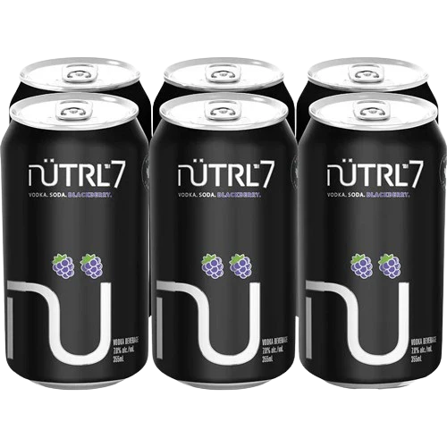 NUTRL VODKA SODA 7% BLACKBERRY 355ML 6PK CAN @ Deerfoot Meadows [1023771]