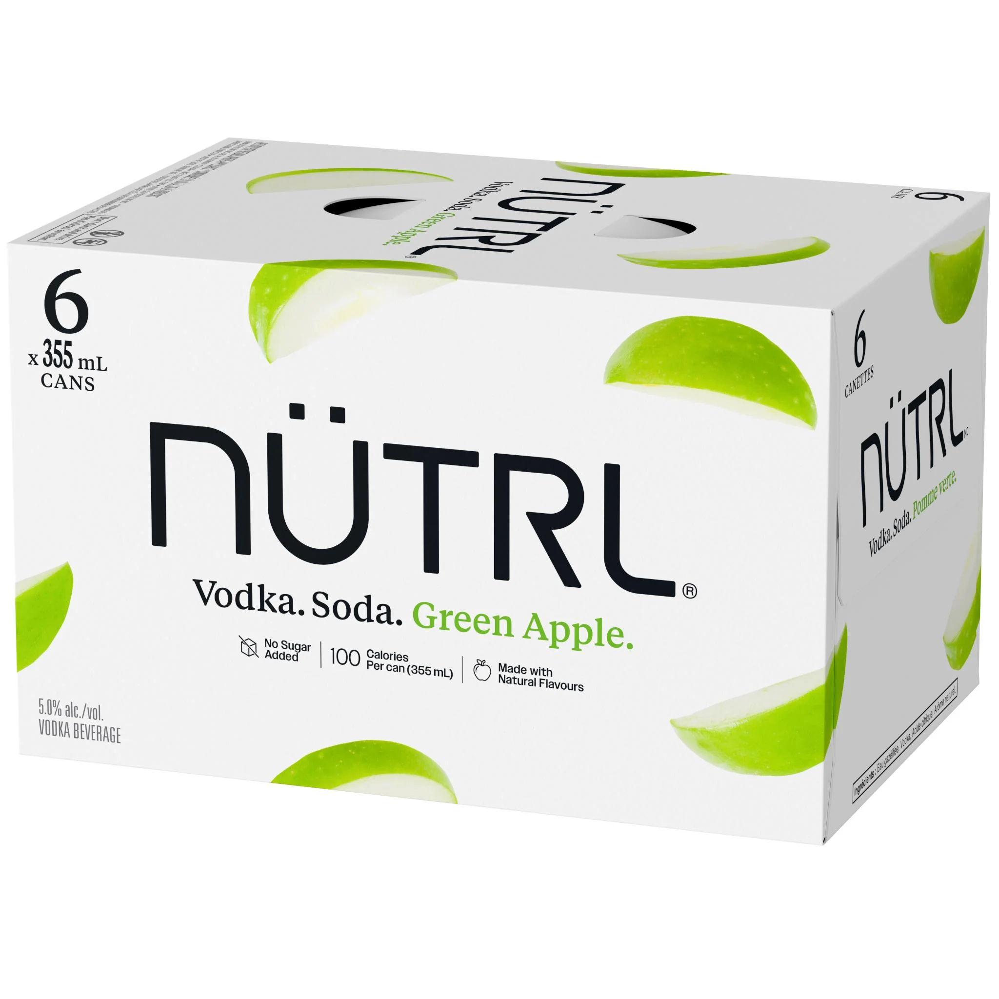 NUTRL VODKA SODA GREEN APPLE 355ML 6PK CAN @ Deerfoot Meadows [1062725]