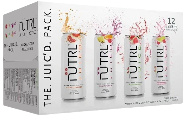 NUTRL VODKA SODA JUIC'D MIXER 355ML 12PK CAN @ MacTaggart [1045390]