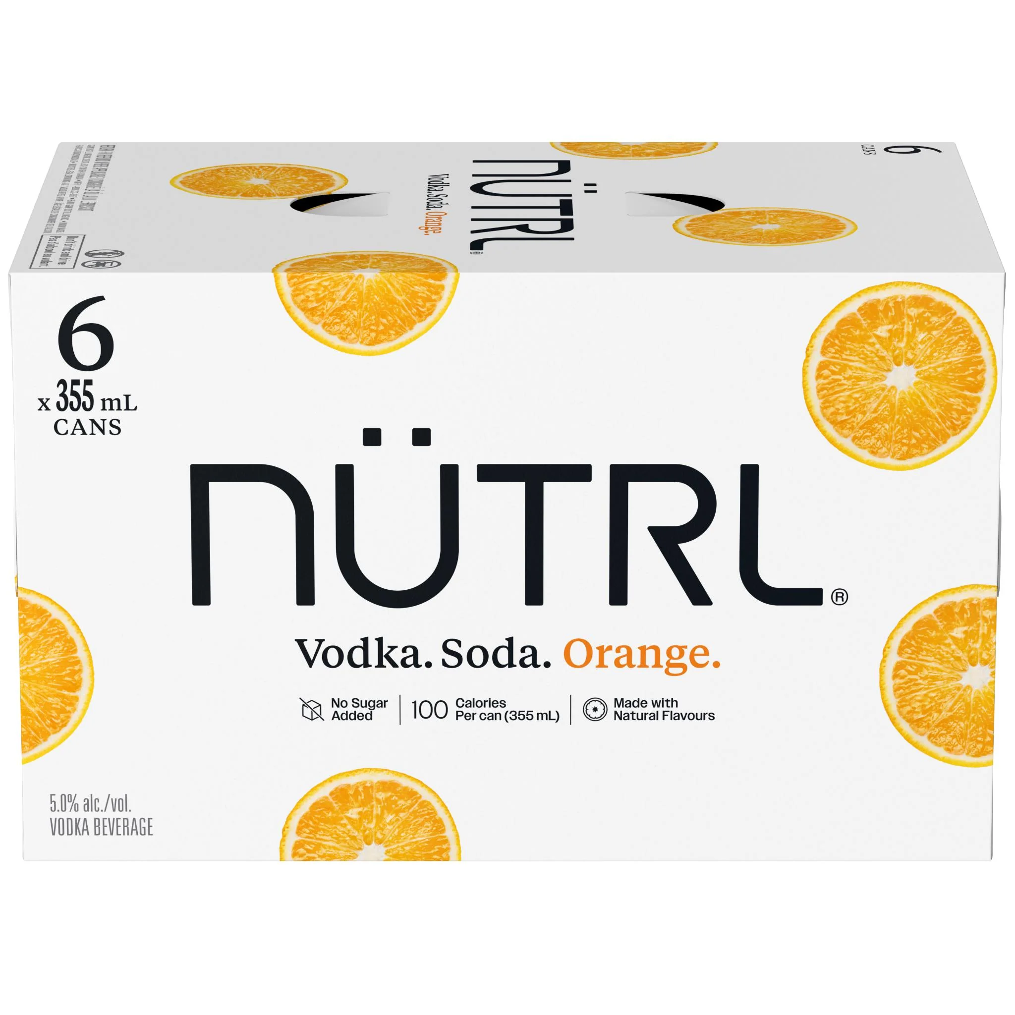 NUTRL VODKA SODA ORANGE 355ML 6PK CAN @ Deerfoot Meadows [1051359]