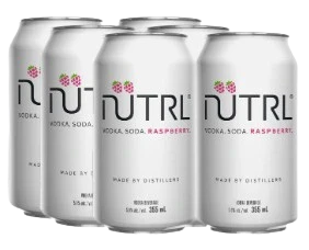 NUTRL VODKA SODA RASPBERRY 355ML 6PK CAN @ Deerfoot Meadows [1038859]