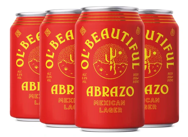 OL BEAUTIFUL ABRAZO MEXICAN LAGER 355ML 6PK CAN @ MacTaggart [1038954]