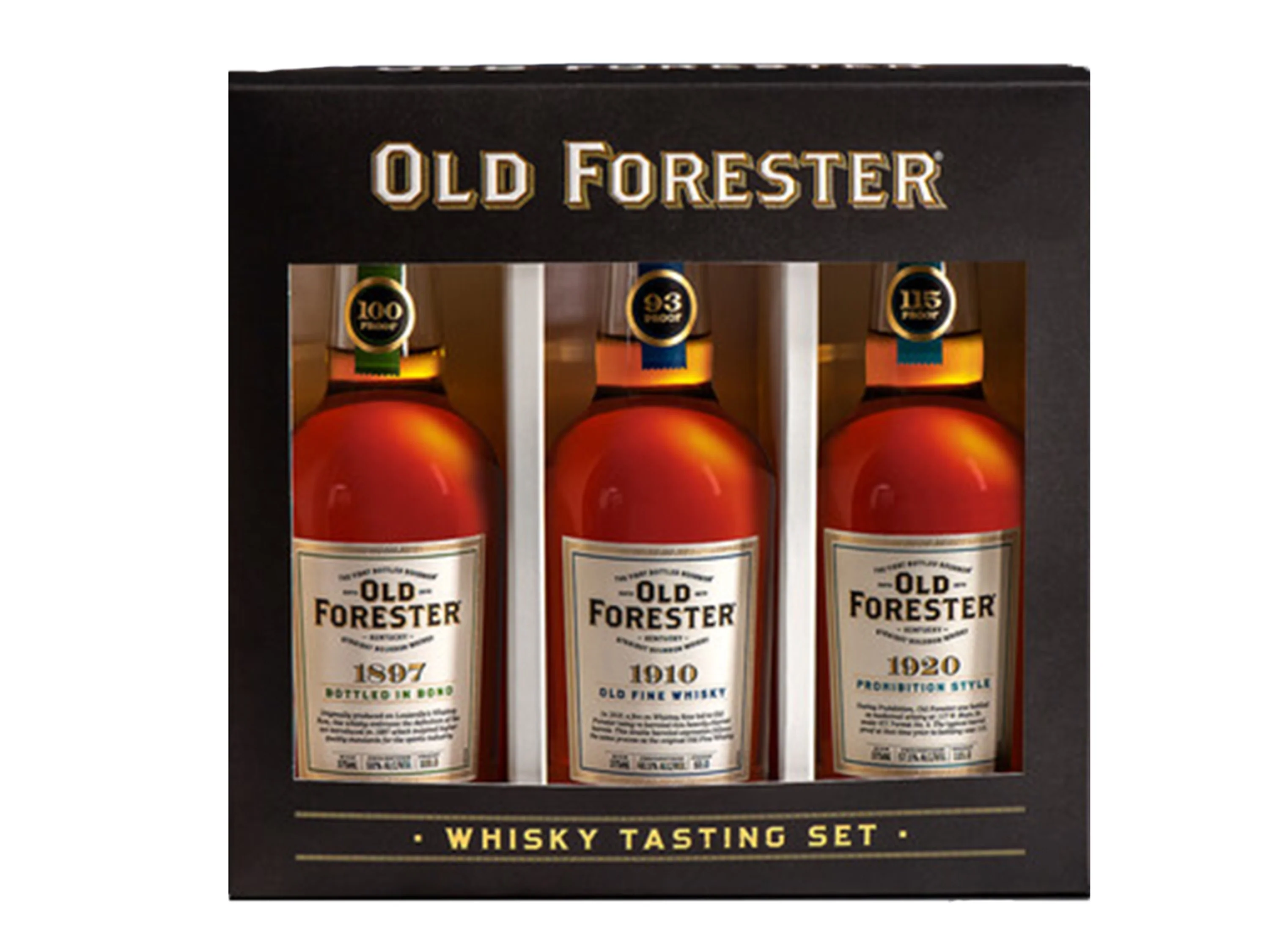 OLD FORESTER WHISKEY ROW GIFT PACK 375ML 3PK @ MacTaggart [1043757]