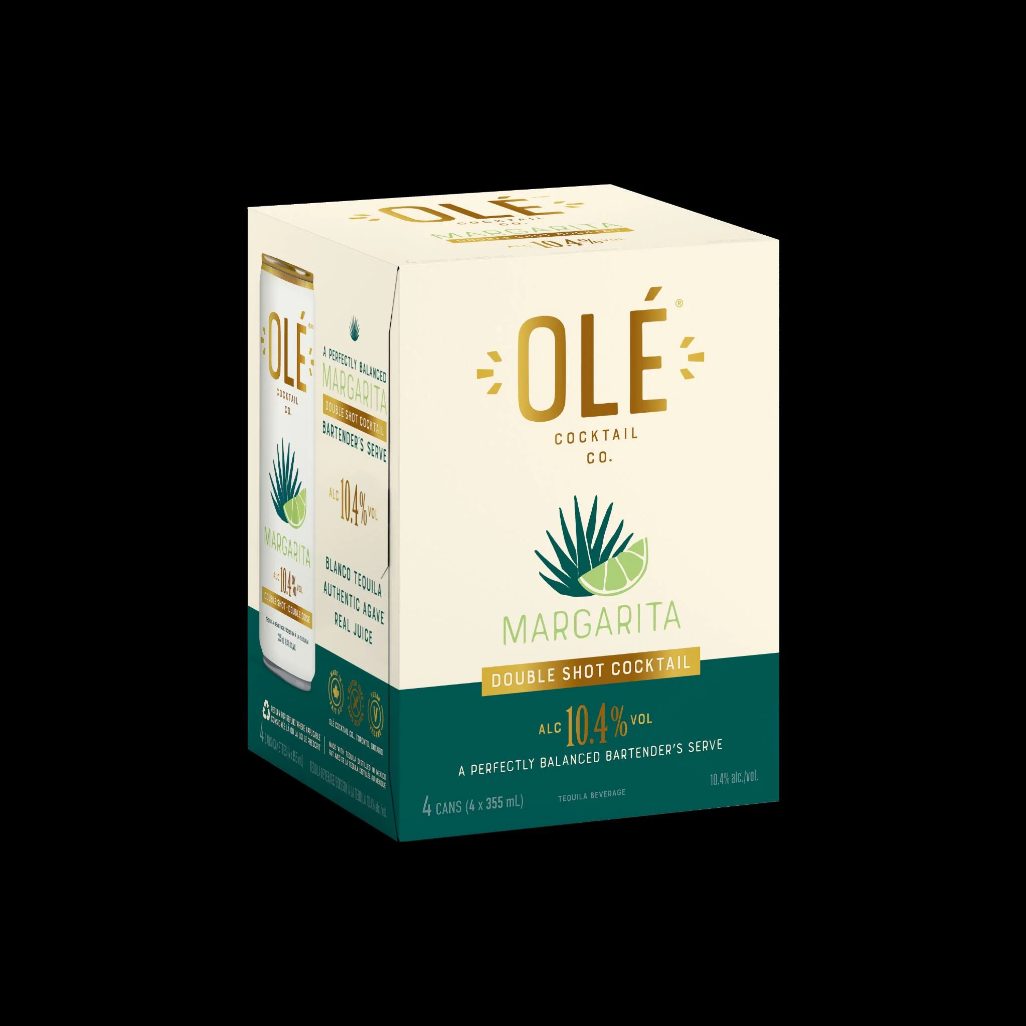 OLE COCKTAIL MARGARITA DOUBLE SHOT 355ML 4PK CAN @ Regina [1071771]