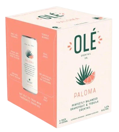 OLE COCKTAIL PALOMA 355ML 4PK CAN @ MacTaggart [1039590]