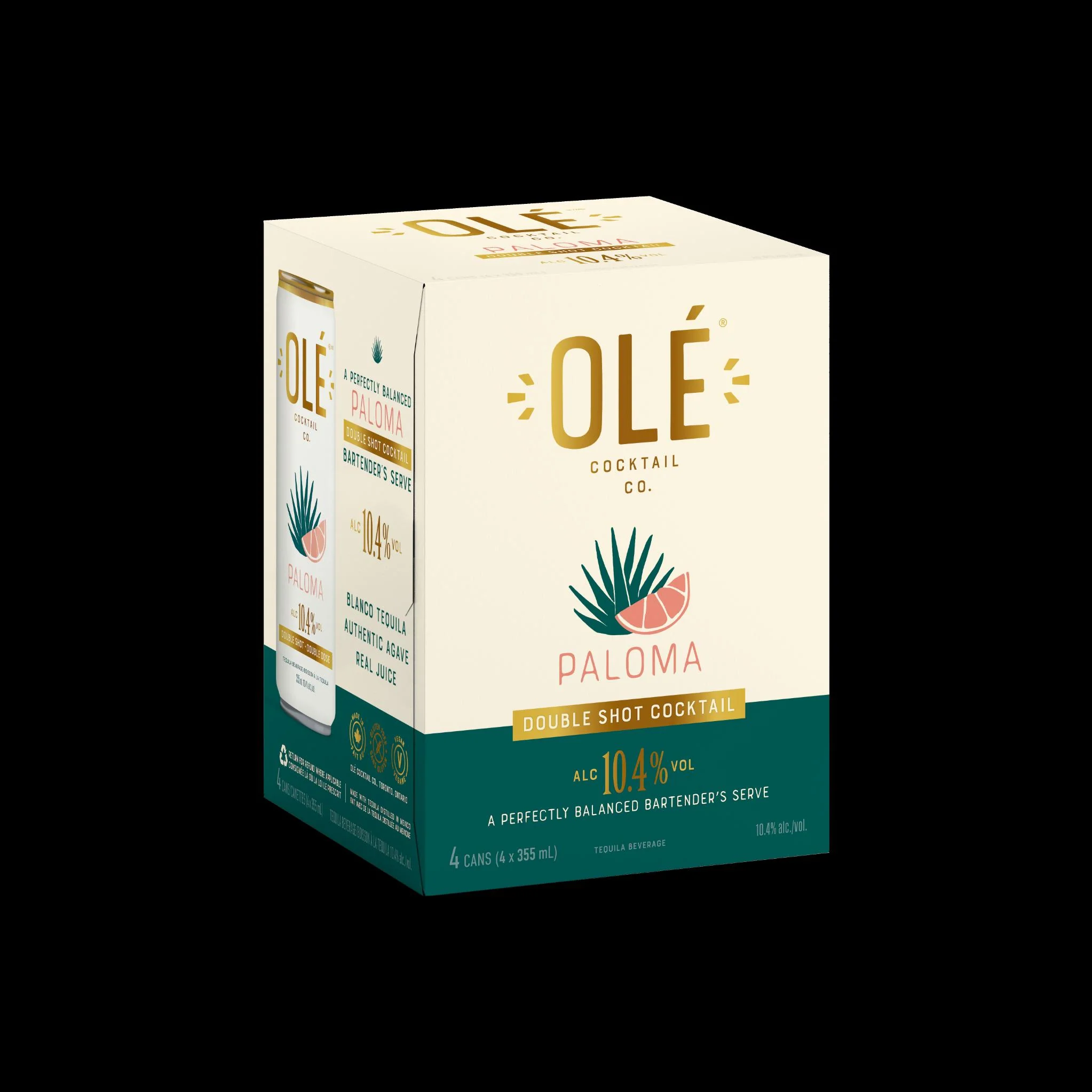 OLE COCKTAIL PALOMA DOUBLE SHOT 355ML 4PK CAN @ MacTaggart Ridge [1071772]