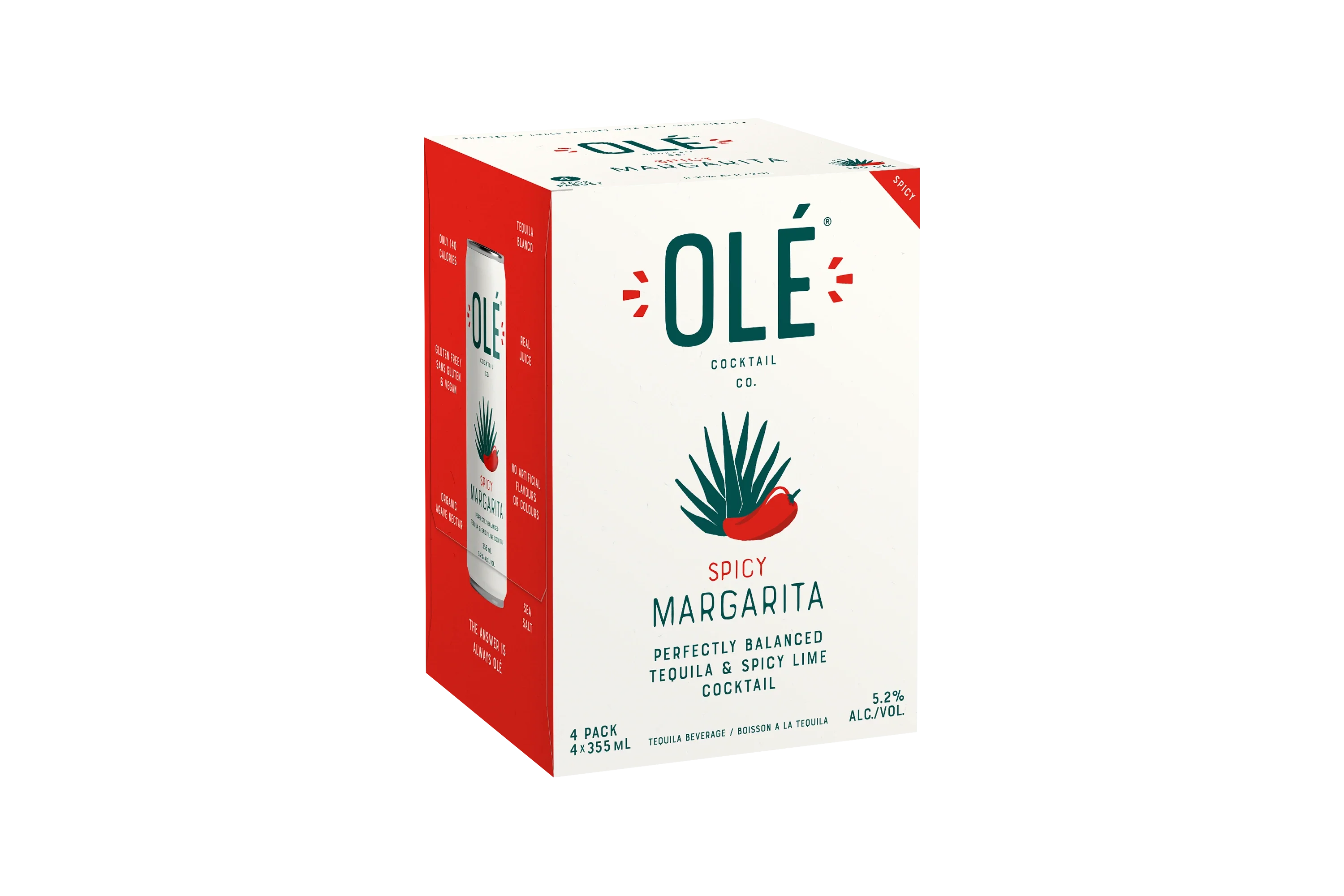 OLE COCKTAIL SPICY MARGARITA 355ML 4PK CAN @ Regina [1051895]