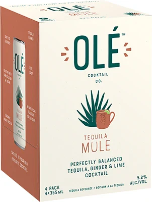OLE COCKTAIL TEQUILA MULE 355ML 4PK CAN @ Deerfoot Meadows [1045535]