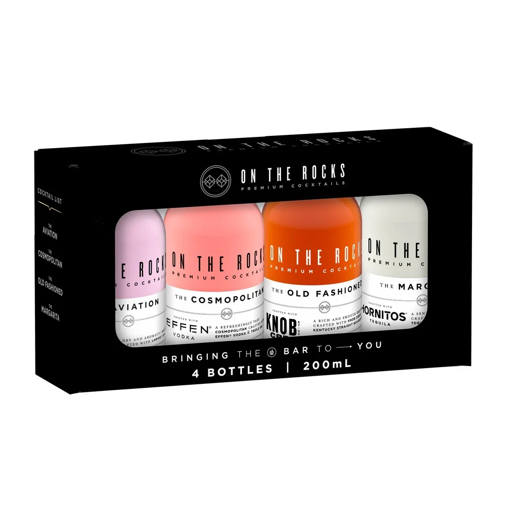ON THE ROCKS VARIETY PACK 200ML 4PK @ MacTaggart [1042851]