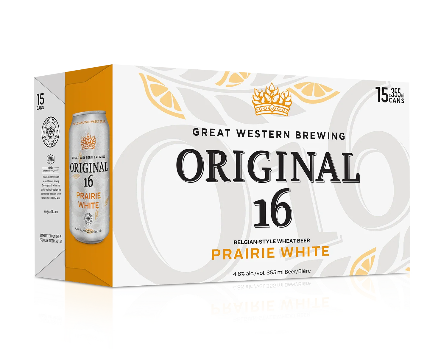 ORIGINAL 16 PRAIRIE WHITE ALE 355ML 15PK CAN @ Saskatoon [1009208]