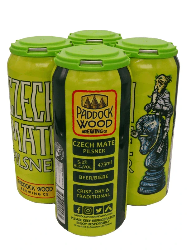 PADDOCK WOOD CZECH MATE PILSNER 473ML 4PK CAN @ Saskatoon [1059234]