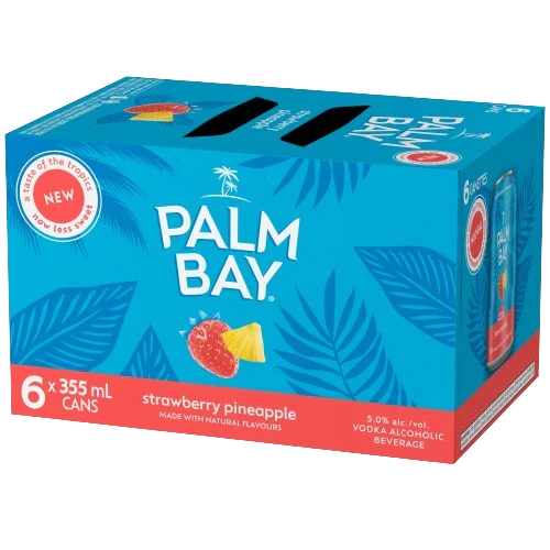 PALM BAY STRAWBERRY PINEAPPLE 355ML 6PK CAN @ MacTaggart [1000075]