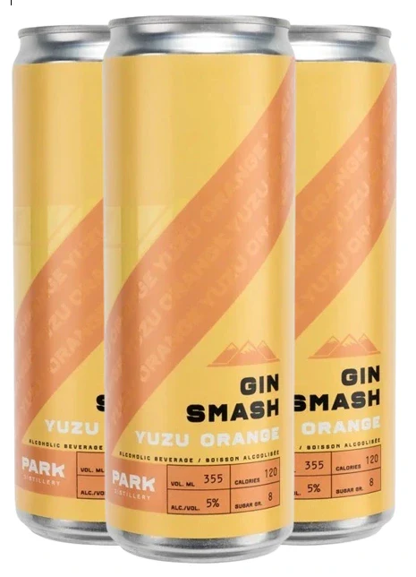PARK GIN SMASH ORANGE YUZU 355ML 4PK CAN @ MacTaggart [1050473]