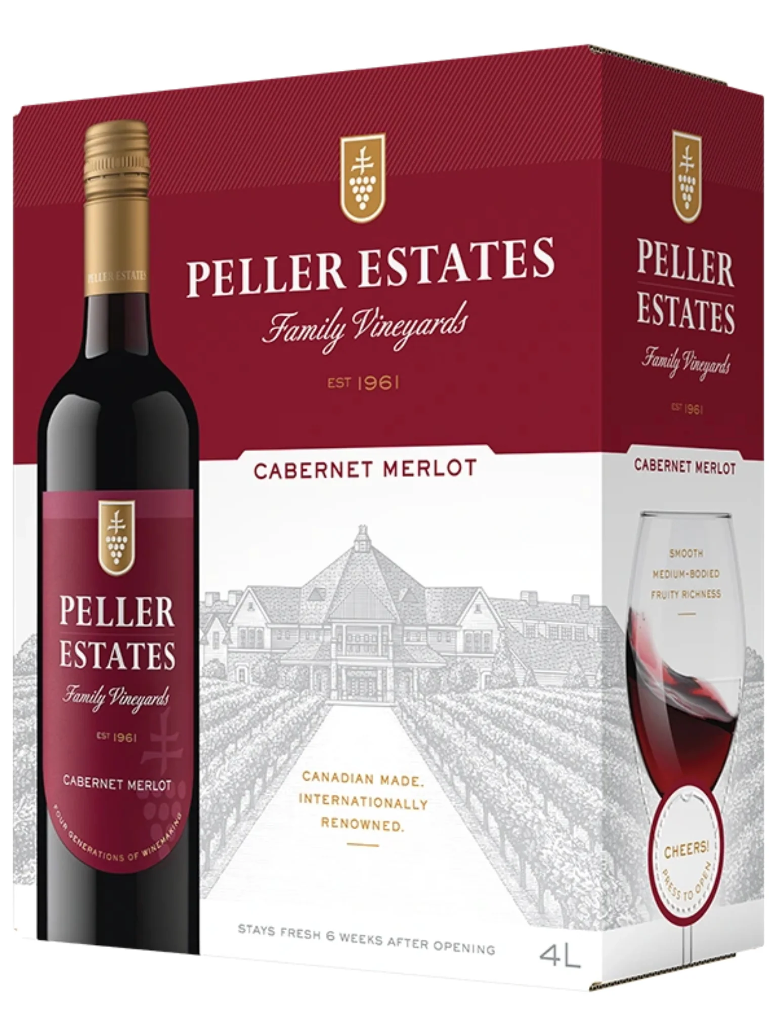 PELLER ESTATES CABERNET MERLOT 4L @ Deerfoot Meadows [1000877]