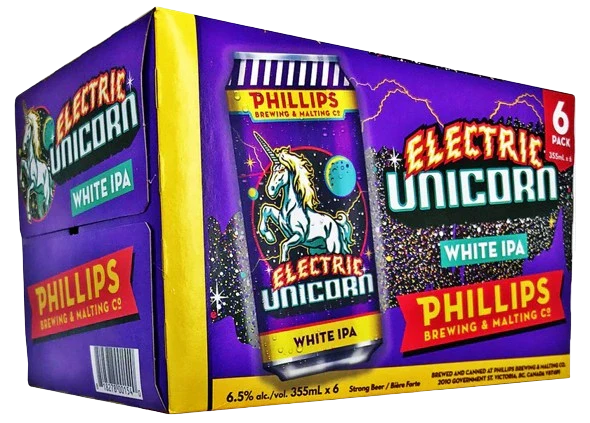 PHILLIPS ELECTRIC UNICORN WHITE IPA 355ML 6PK CAN @ St. Albert [1003166]