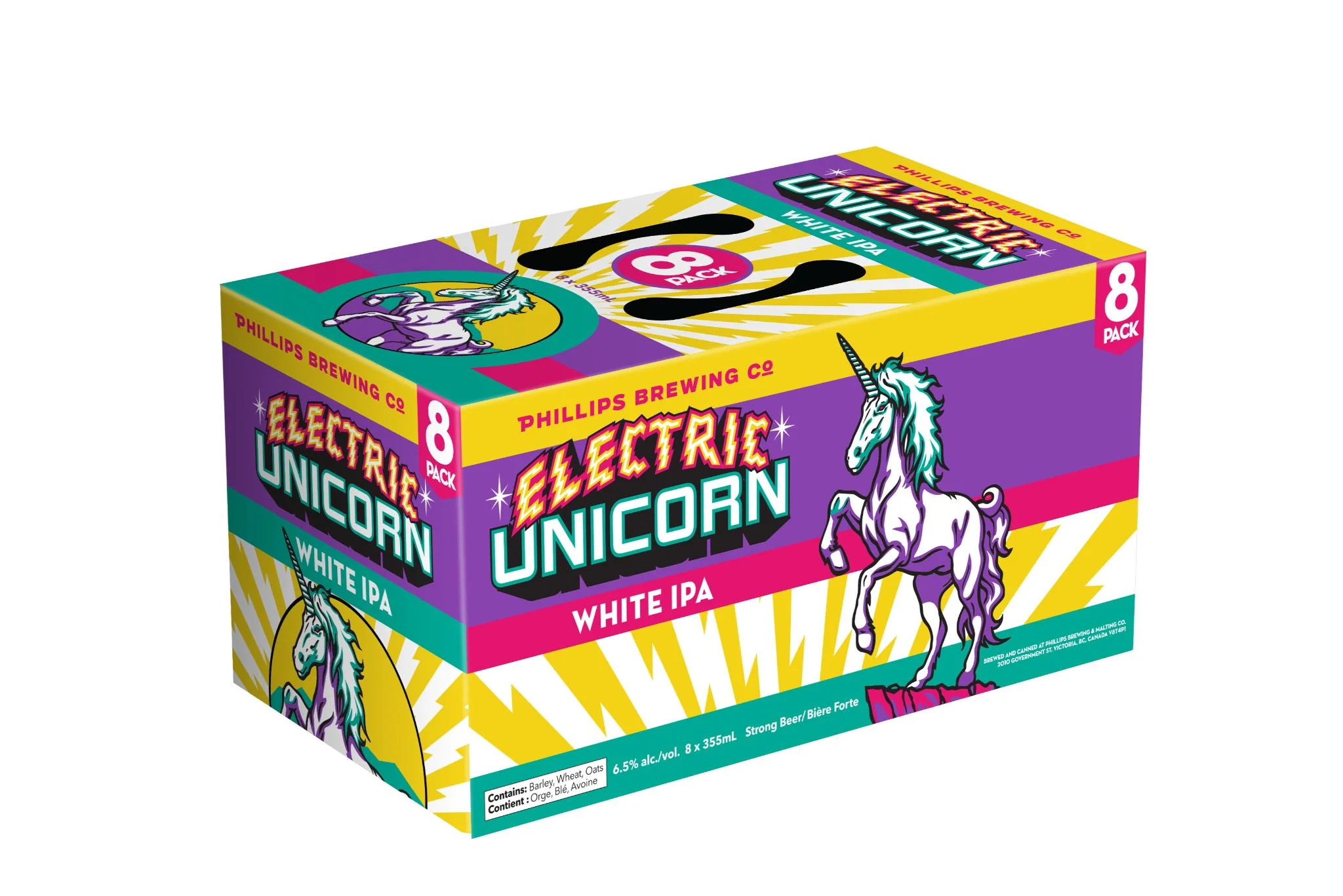 PHILLIPS ELECTRIC UNICORN WHITE IPA 355ML 8PK CAN @ Deerfoot City [1074545]