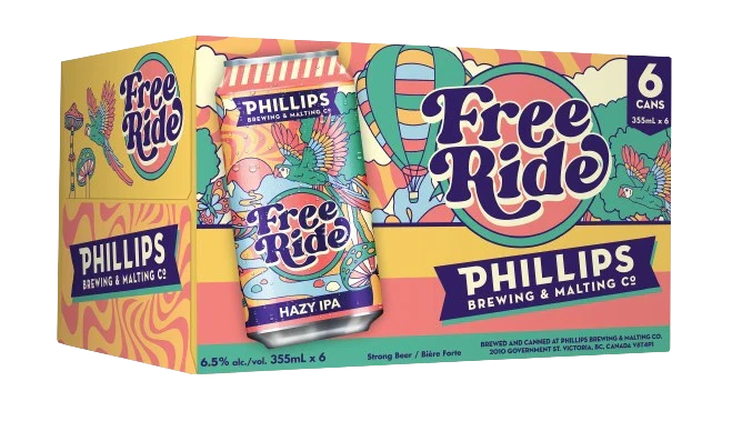 PHILLIPS FREE RIDE HAZY IPA 355ML 6PK CAN @ Deerfoot Meadows [1039209]