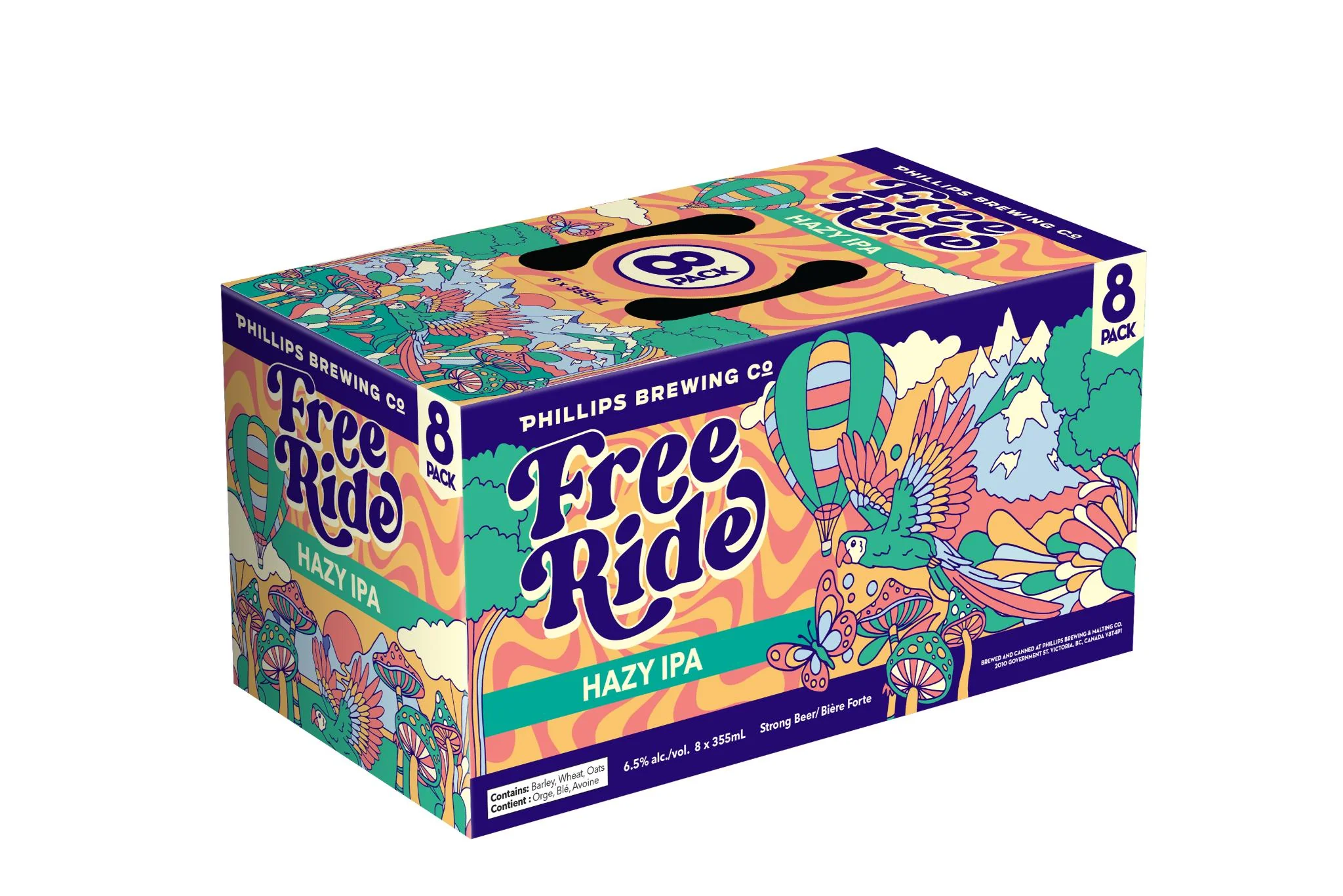 PHILLIPS FREE RIDE HAZY IPA 355ML 8PK CAN @ Southgate [1074546]