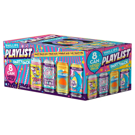 PHILLIPS PLAYLIST PARTY PACK 355ML 8PK CAN @ Township [1056537]