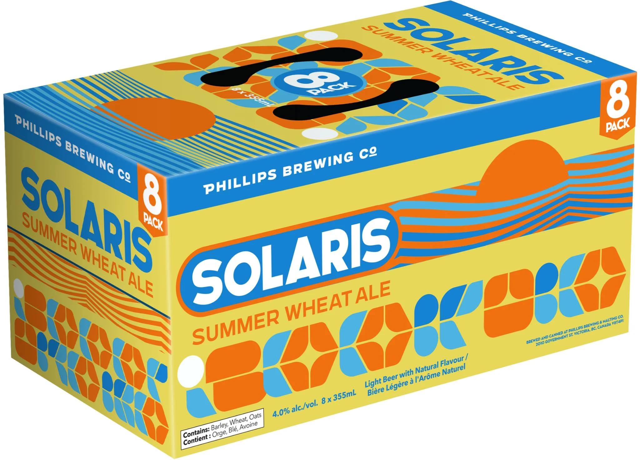 PHILLIPS SOLARIS SUMMER WHEAT ALE 355ML 8PK CAN @ Township [1074549]