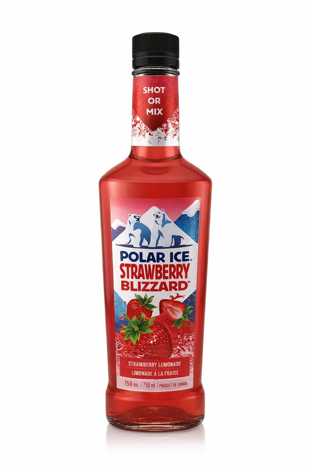POLAR ICE STRAWBERRY BLIZZARD VODKA 750ML @ Regina [1062579]
