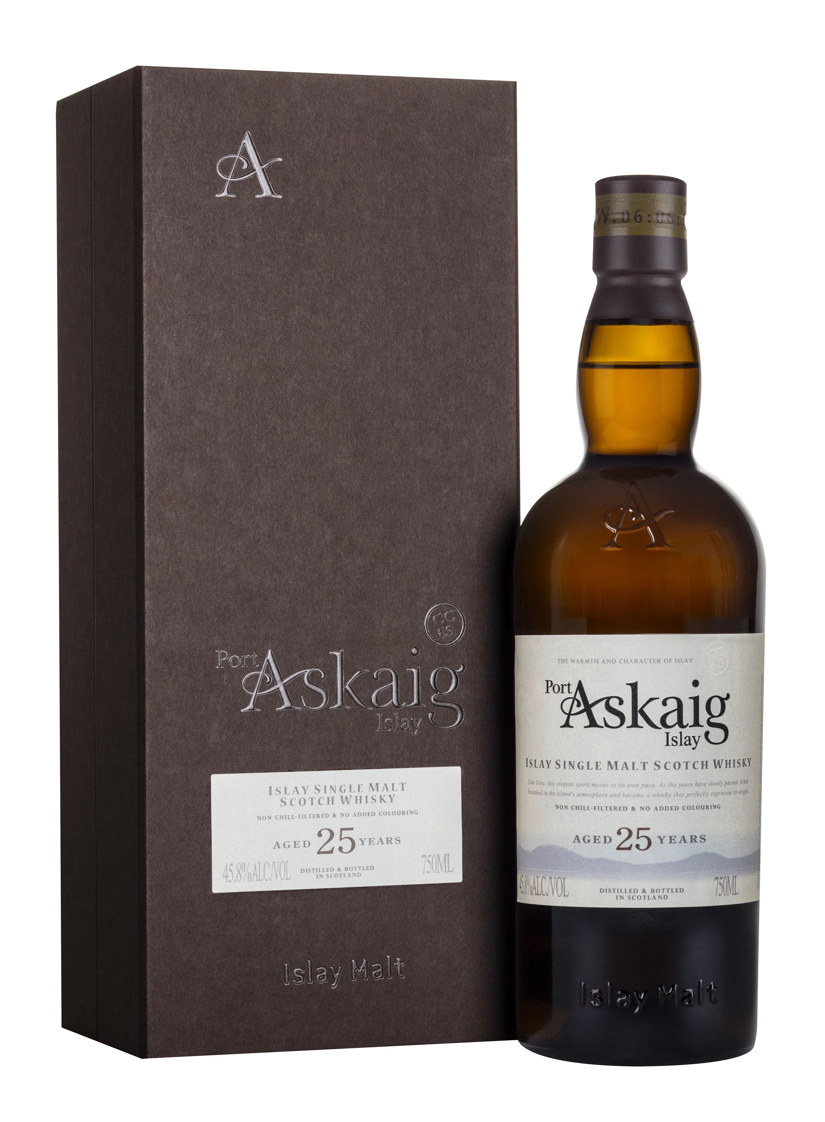 PORT ASKAIG 25YR ISLAY SINGLE MALT SCOTCH WHISKY 750ML @ Deerfoot Meadows [1042215]