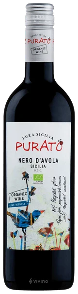 PURATO ORGANIC NERO D'AVOLA 750ML @ MacTaggart [1027874]
