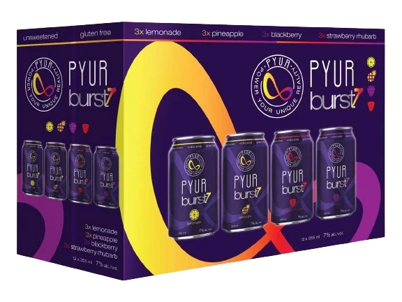 PYUR BURST 7% MIXER PACK 355ML 12PK CAN @ Saskatoon [1052024]