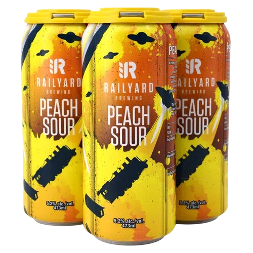 RAILYARD PEACH SOUR 473ML 4PK CAN @ Deerfoot Meadows [1012332]