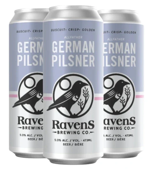 RAVENS ALLFATHER GERMAN STYLE PILSNER 473ML 4PK CAN @ MacTaggart [1029017]