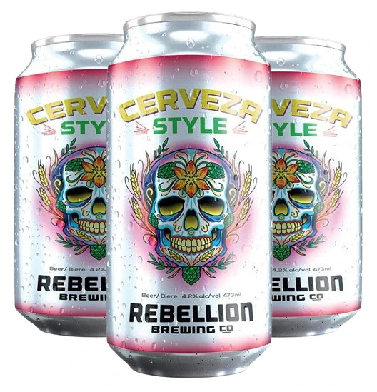 REBELLION CERVEZA 473ML 4PK CAN @ MacTaggart [1030949]