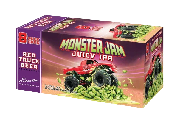 RED TRUCK MONSTER JAM JUICY IPA 355ML 8PK CAN @ MacTaggart [1052025]