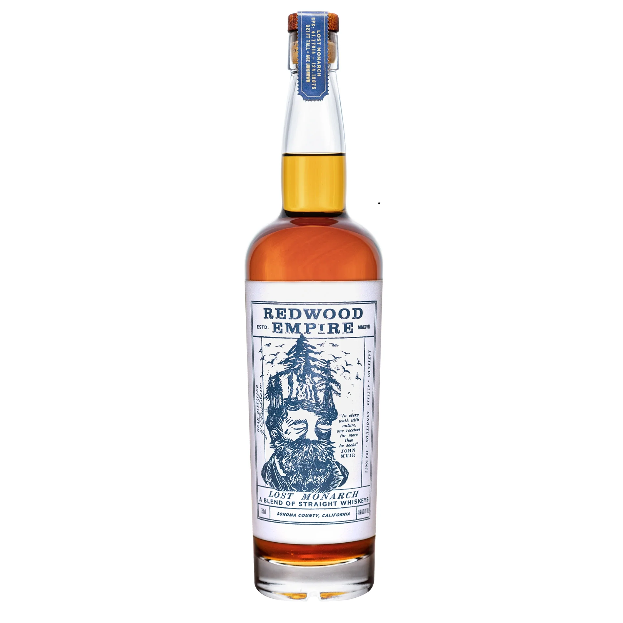 REDWOOD EMPIRE LOST MONARCH BLENDED AMERICAN WHISKEY 750ML @ Deerfoot Meadows [1033302]