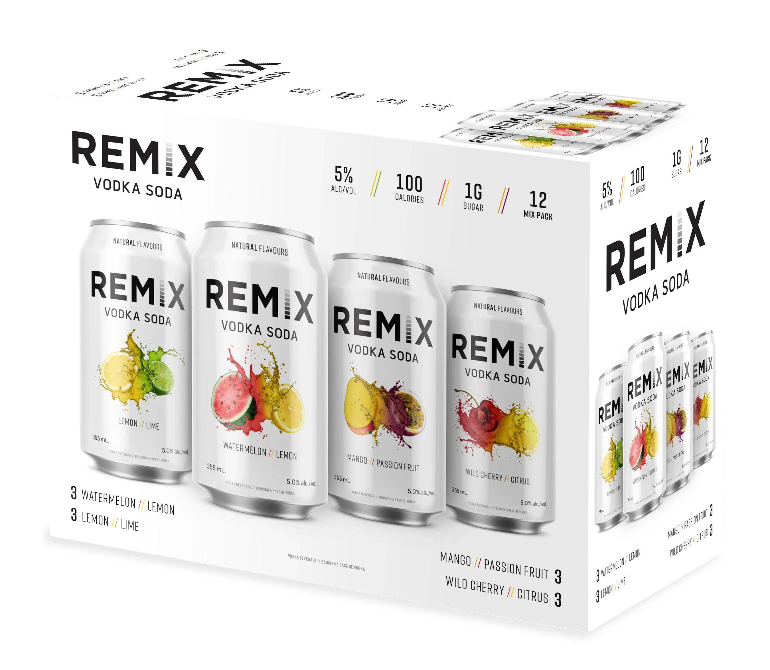 REMIX VODKA SODA MIXER 2024 355ML 12PK CAN @ Saskatoon [1038552]
