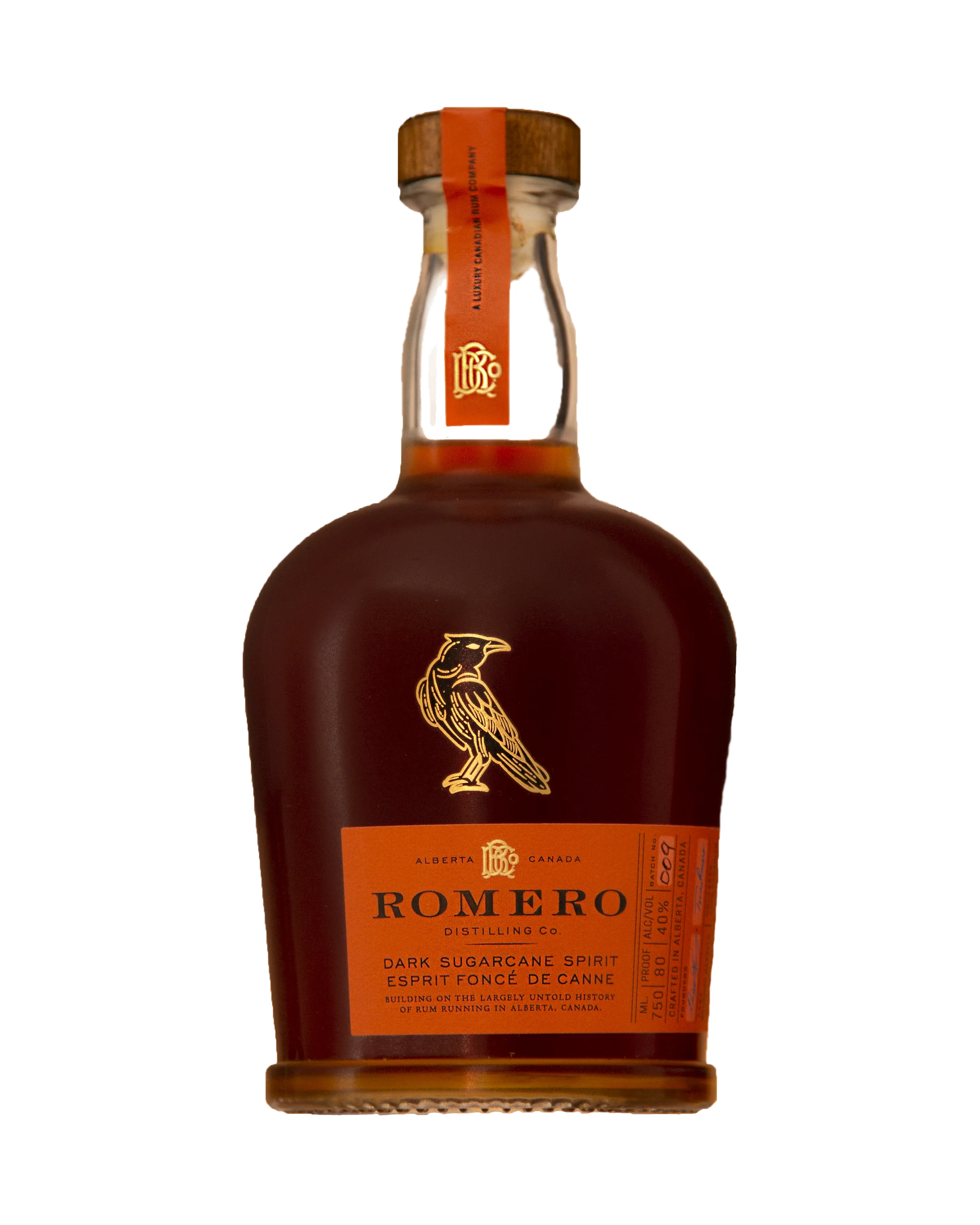ROMERO DARK SUGARCANE SPIRIT 750ML @ MacTaggart [1033304]