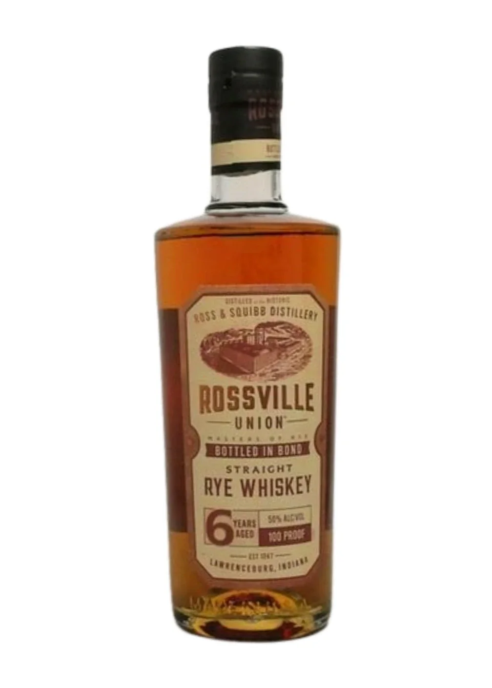 ROSSVILLE UNION BIB 6YR STRAIGHT RYE WHISKEY 700ML @ Southgate [1062201]