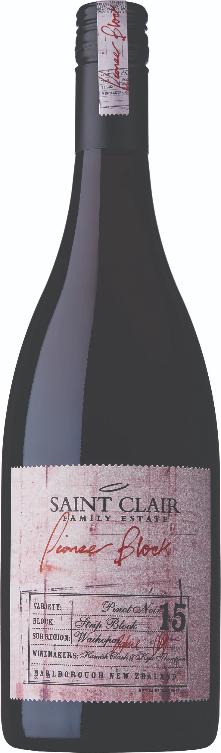 SAINT CLAIR PIONEER BLOCK 15 PINOT NOIR 750ML @ Deerfoot Meadows [1004360]