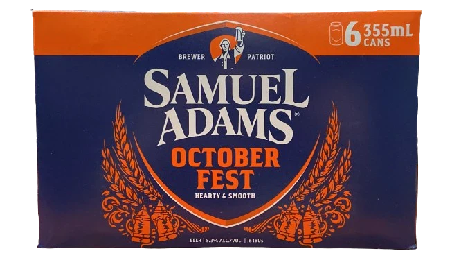 SAMUEL ADAMS OKTOBERFEST 355ML 6PK CAN @ MacTaggart [1006379]