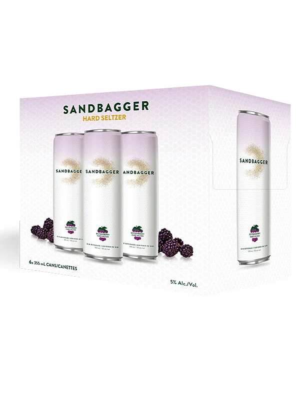 SANDBAGGER HARD SELTZER BOYSENBERRY 355ML 6PK CAN @ Deerfoot Meadows [1058593]