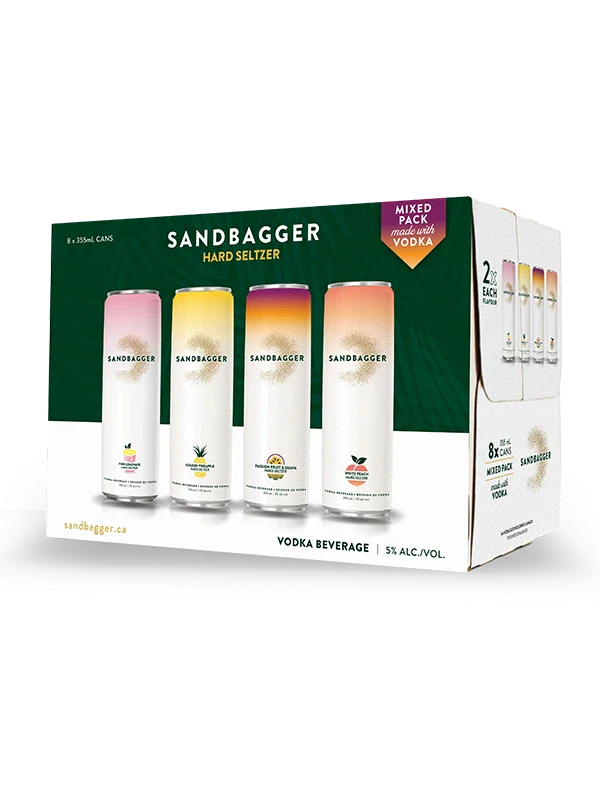 SANDBAGGER HARD SELTZER VODKA MIXER 355ML 8PK CAN @ MacTaggart [1058598]