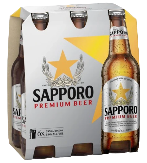 SAPPORO 355ML 6PK BT @ Saskatoon [1001061]