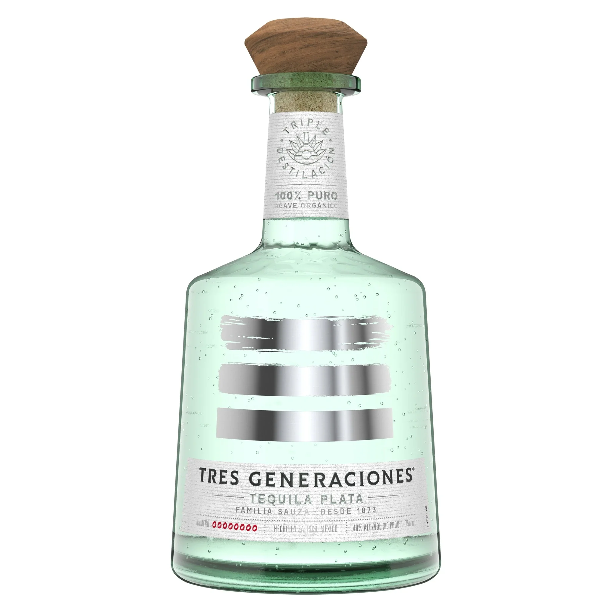 SAUZA TRES GENERACIONES PLATA BLANCO TEQUILA 750ML @ MacTaggart [1014363]