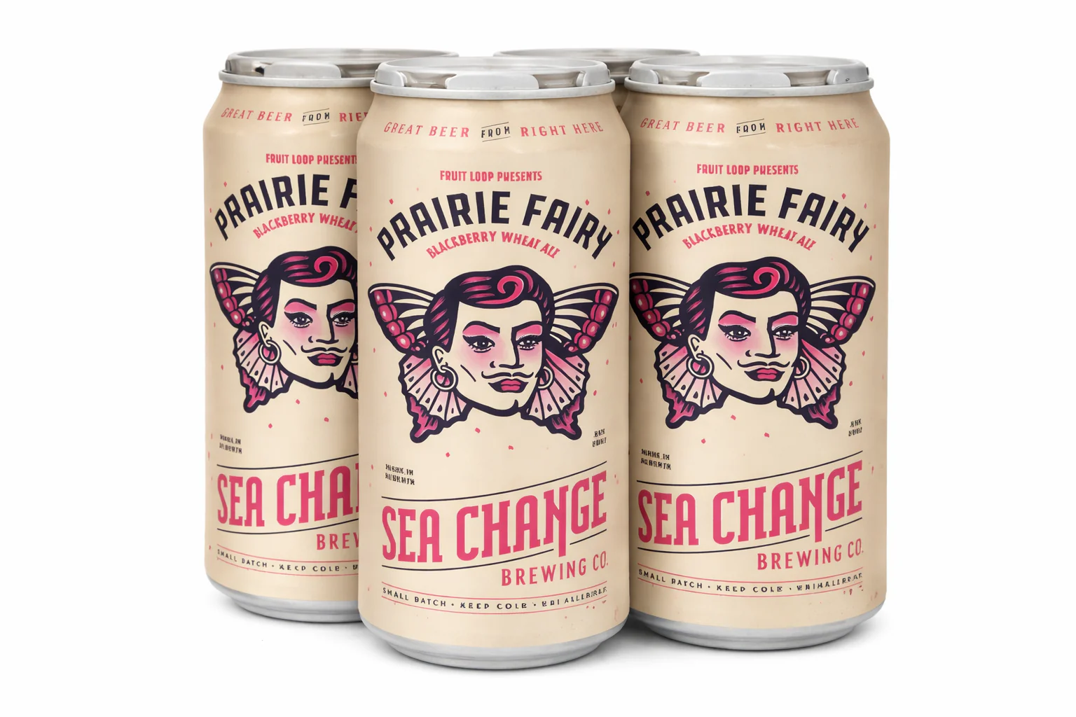 SEA CHANGE PRAIRIE FAIRY BLACKBERRY WHEAT ALE 473ML 4PK CAN @ Saskatoon [1023744]
