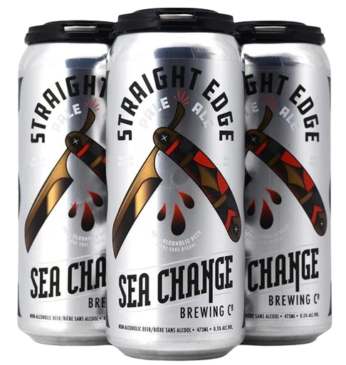 SEA CHANGE STRAIGHT EDGE PALE ALE NON ALC 473ML 4PK CAN @ Deerfoot Meadows [1043917]