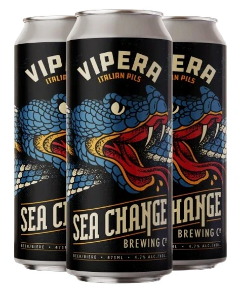 SEA CHANGE VIPERA ITALIAN PILSNER 473ML 4PK CAN @ MacTaggart [1051773]