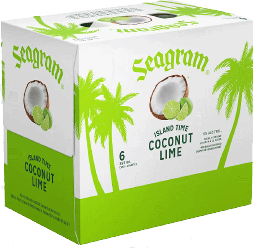 SEAGRAM ISLAND TIME COCONUT LIME 355ML 6PK CAN @ MacTaggart [1042159]
