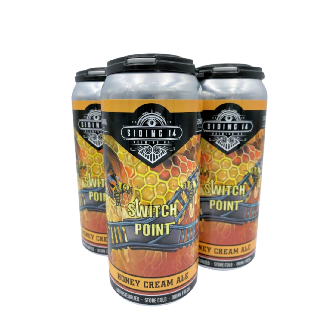 SIDING 14 SWITCH POINT HONEY CREAM ALE 473ML 4PK CAN @ MacTaggart [1039096]