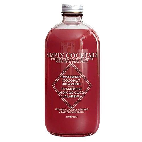 SIMPLY COCKTAILS RASPBERRY COCONUT JALEPENO MIXER 480ML @ Deerfoot Meadows [1033788]