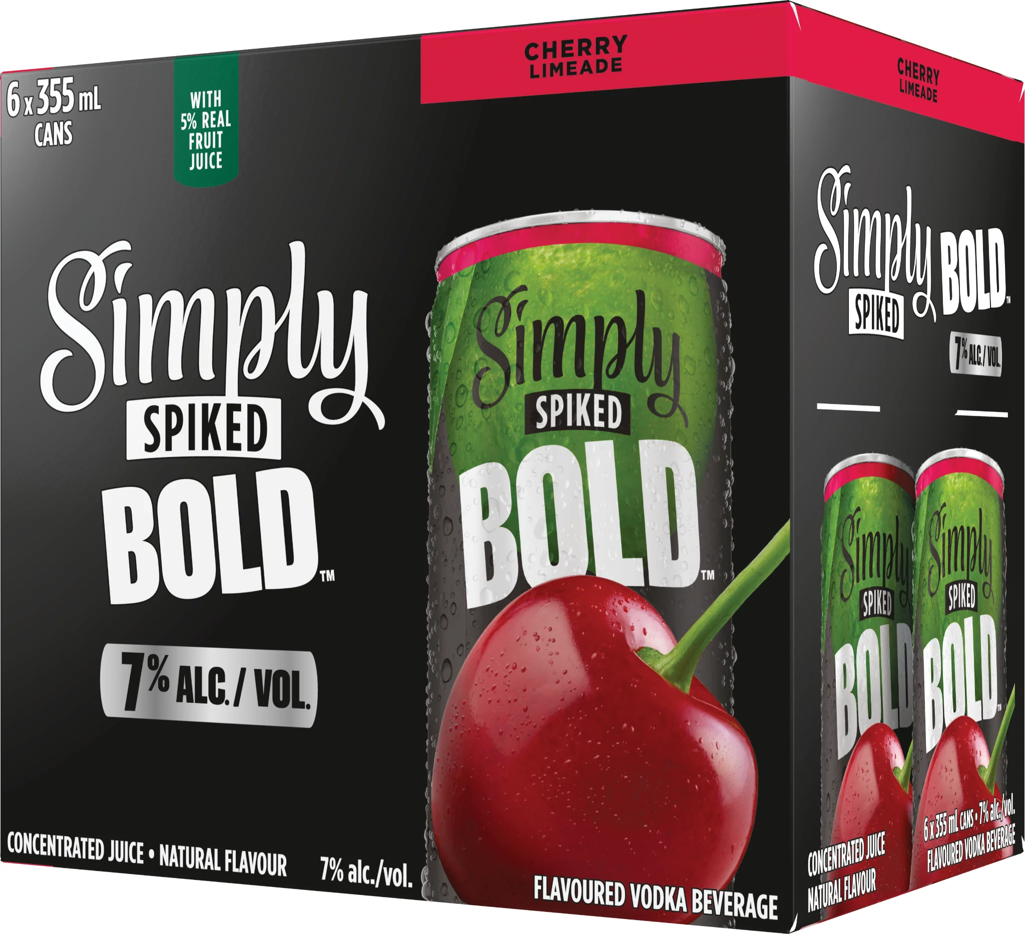 SIMPLY SPIKED BOLD 7% CHERRY LIMEADE 355ML 6PK CAN @ Saskatoon [1062459]