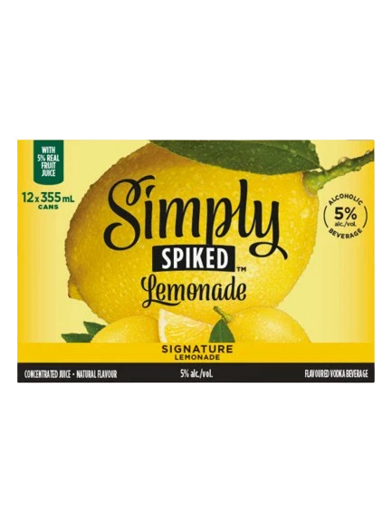 SIMPLY SPIKED SIGNATURE LEMONADE 355ML 12PK CAN @ Deerfoot Meadows [1045551]